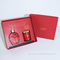 Conjunto de presentes de aroma de fragrâncias caseiras de luxo vermelho